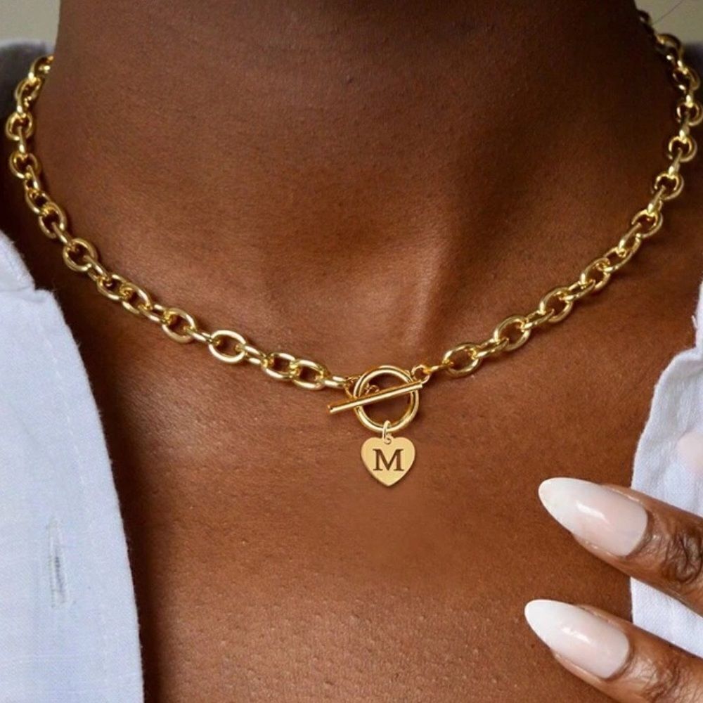 Bohemian letter K necklace A1045